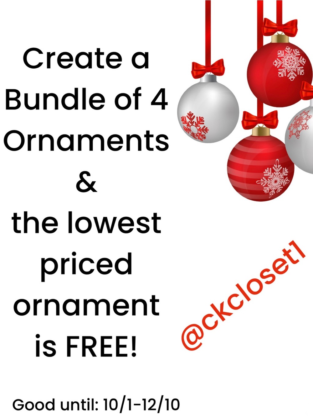 ORNAMENT SALE!